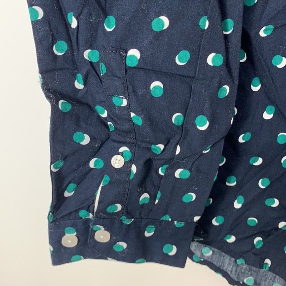 Men’s Minimum Green and white polkadot dress shirt - Picture 4 of 8